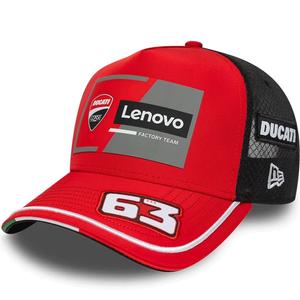 Gorra Ducati New Era Lenovo Bagnaia 63 negro-rojo