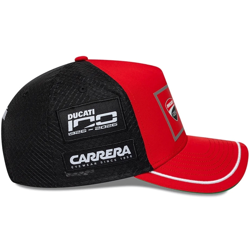 Gorra Ducati New Era Lenovo Bagnaia 63 negro-rojo