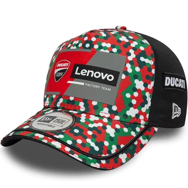 Gorra Ducati New Era Lenovo Mugello negro-rojo-multicolor