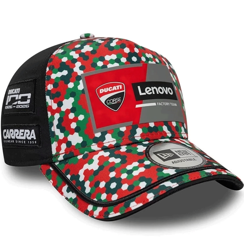Gorra Ducati New Era Lenovo Mugello negro-rojo-multicolor