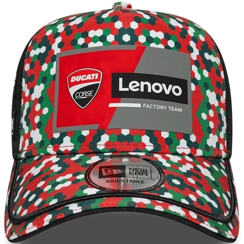 Gorra Ducati New Era Lenovo Mugello negro-rojo-multicolor