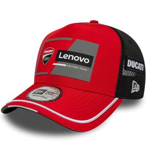 Gorra Ducati New Era Lenovo negra-roja