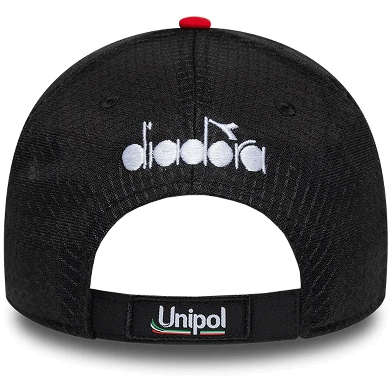 Gorra Ducati New Era Lenovo negra-roja
