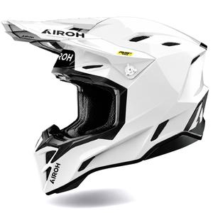 Casco de motocross Airoh Aviator Factory Color blanco