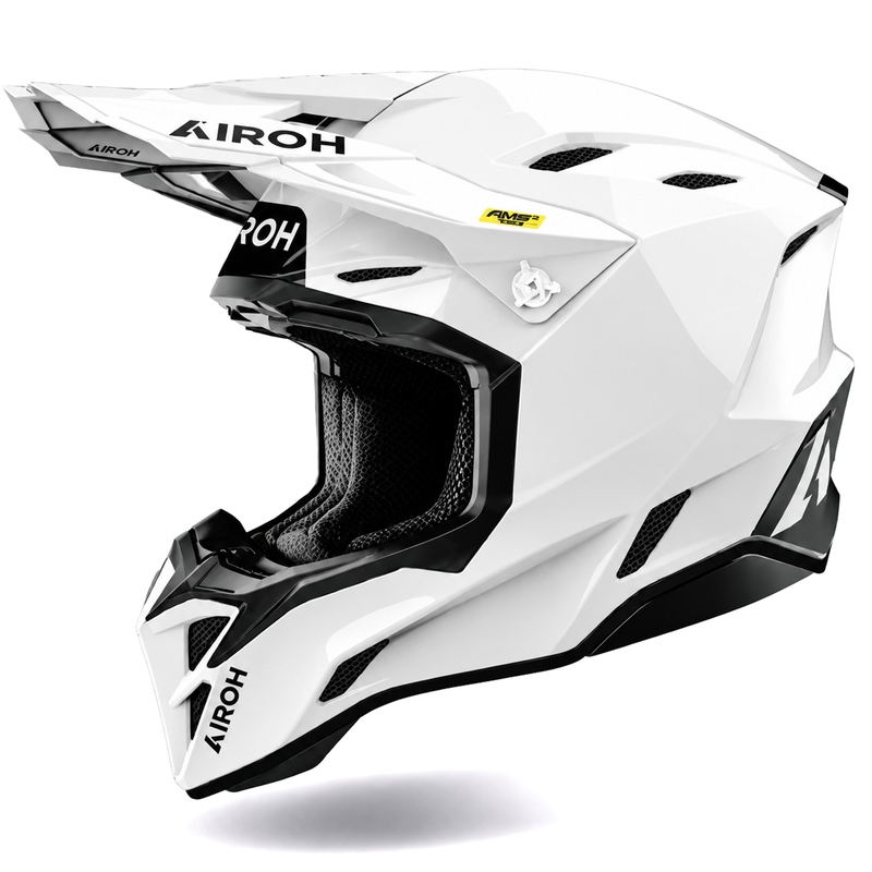 Casco de motocross Airoh Aviator Factory Color blanco