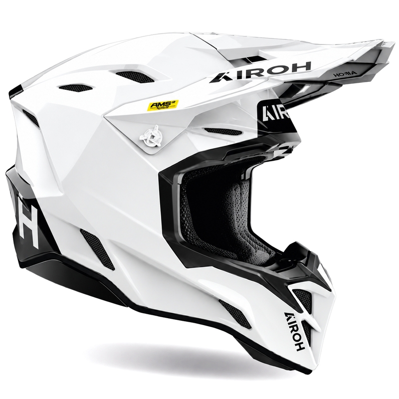 Casco de motocross Airoh Aviator Factory Color blanco