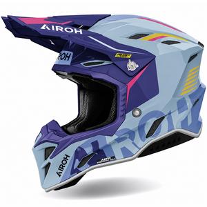 Casco de motocross Airoh Aviator Factory Blame morado