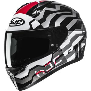 Casco integral de motocicleta HJC C10 Blade MC1 negro-blanco-rojo