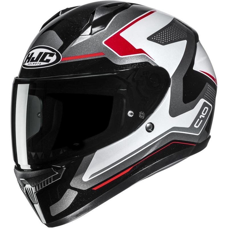 Casco integral de moto HJC C10 Cric MC1 negro-blanco-rojo