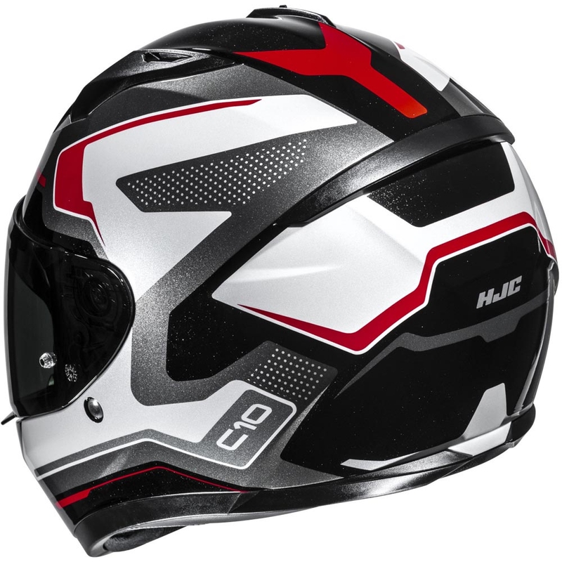 Casco integral de moto HJC C10 Cric MC1 negro-blanco-rojo