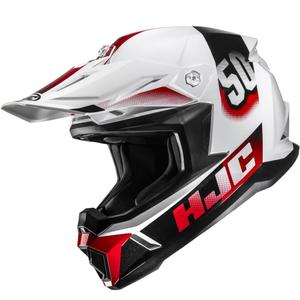 Casco de motocross HJC C50 Dash MC1 blanco-negro-rojo