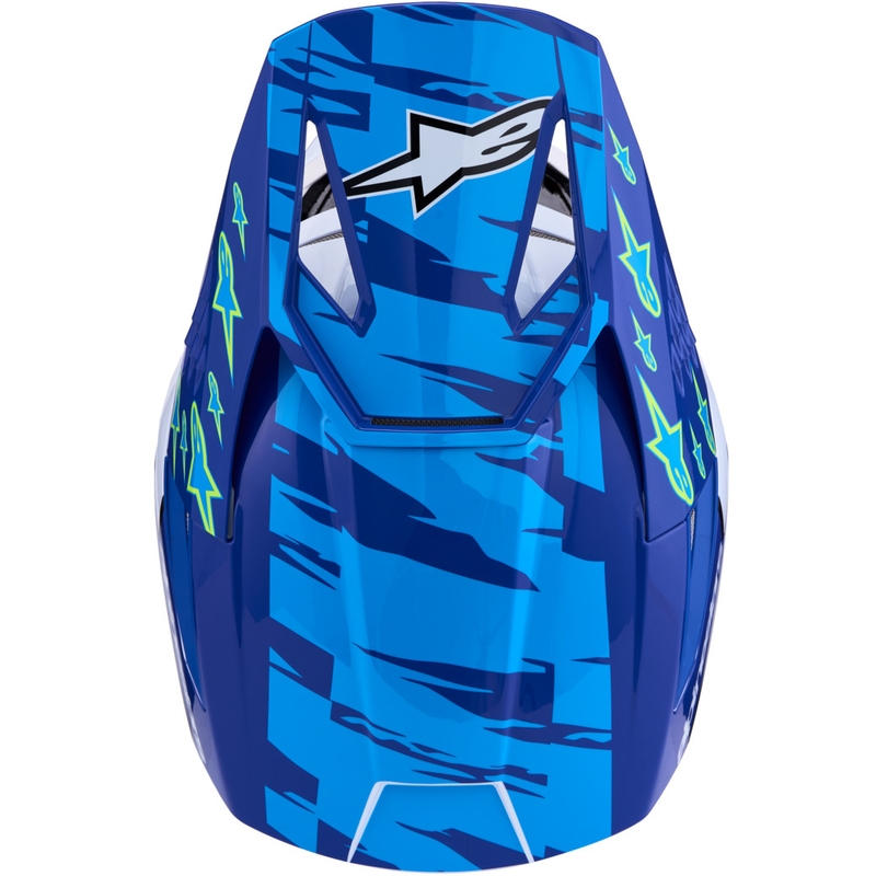 Casco de motocross Alpinestars S-M3 Falcon azul-blanco-negro