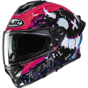 Casco integral de motocicleta HJC C71 FQ20 MC8 negro-rosa