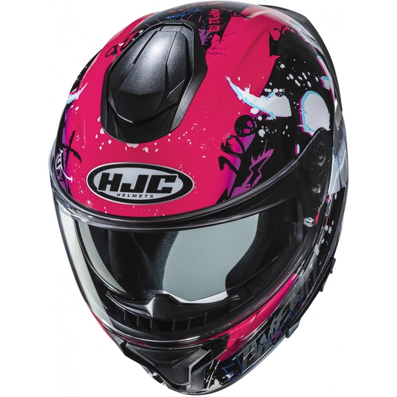 Casco integral de motocicleta HJC C71 FQ20 MC8 negro-rosa