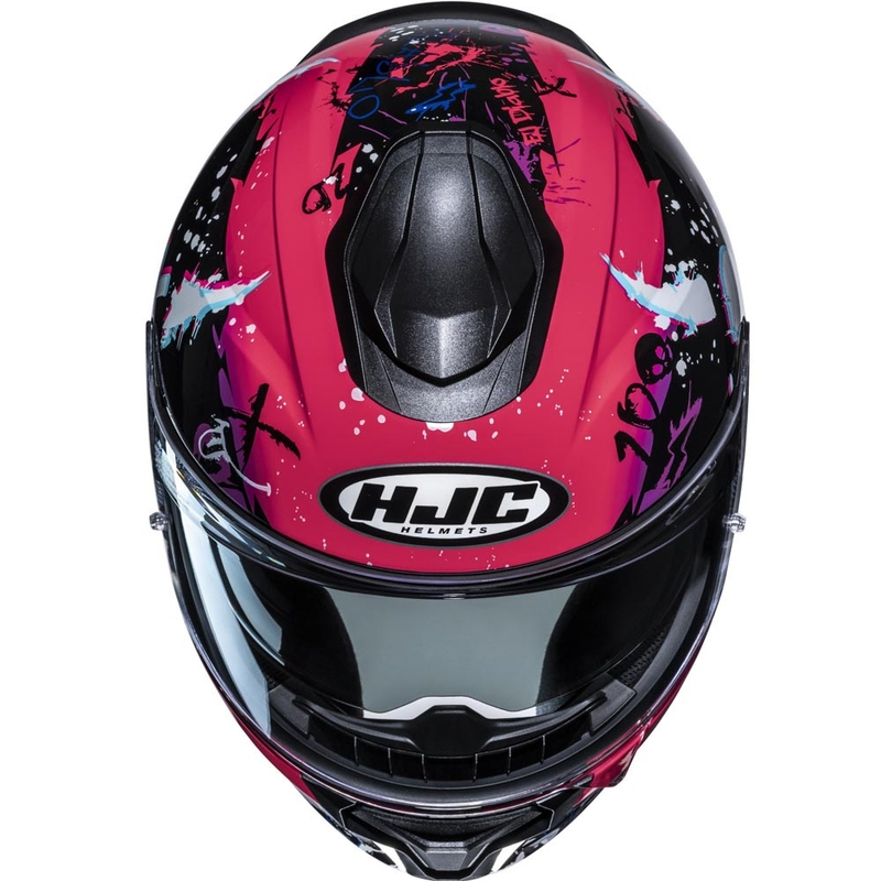 Casco integral de motocicleta HJC C71 FQ20 MC8 negro-rosa
