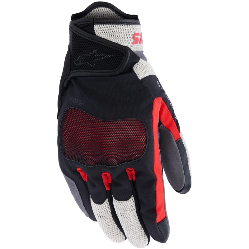 Guantes de moto Alpinestars Mogress Airflow negro-crema-rojo