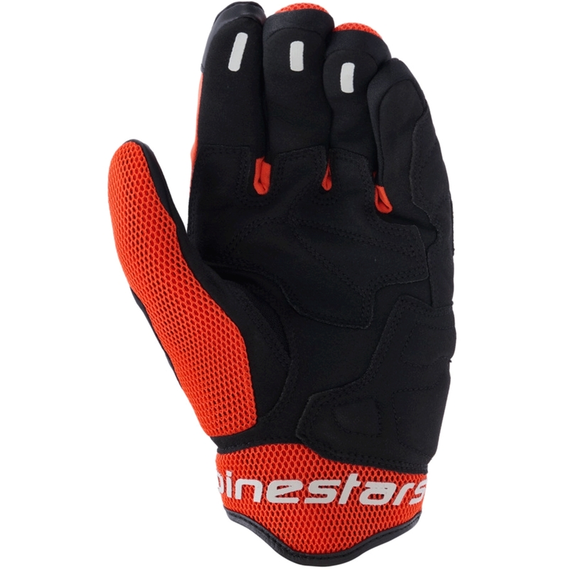 Guantes de moto Alpinestars Mogress Airflow negro-rojo-naranja