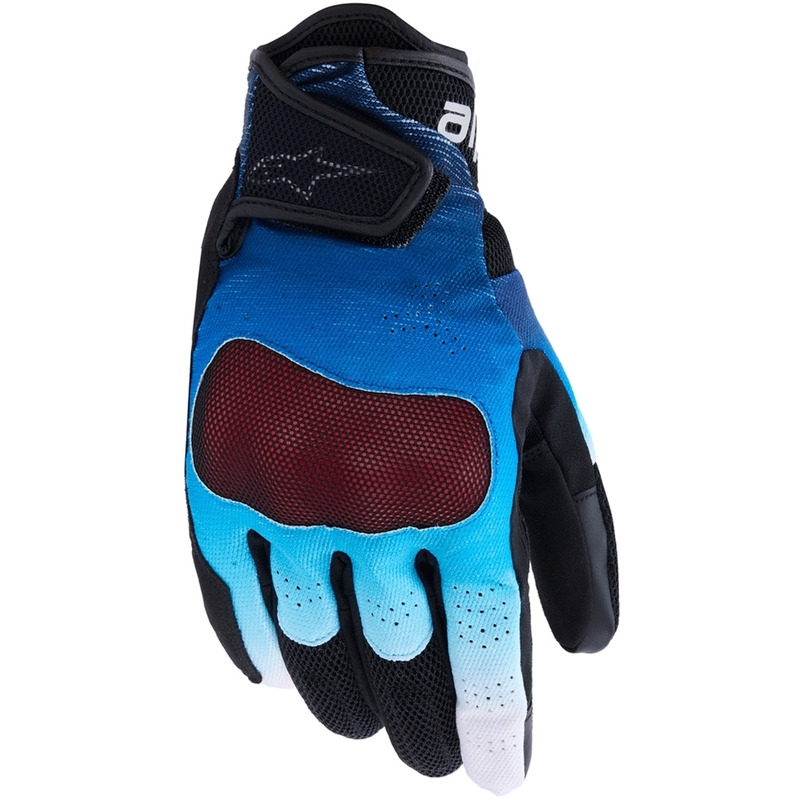 Guantes de moto Alpinestars Mogress Airflow azul-negro-blanco