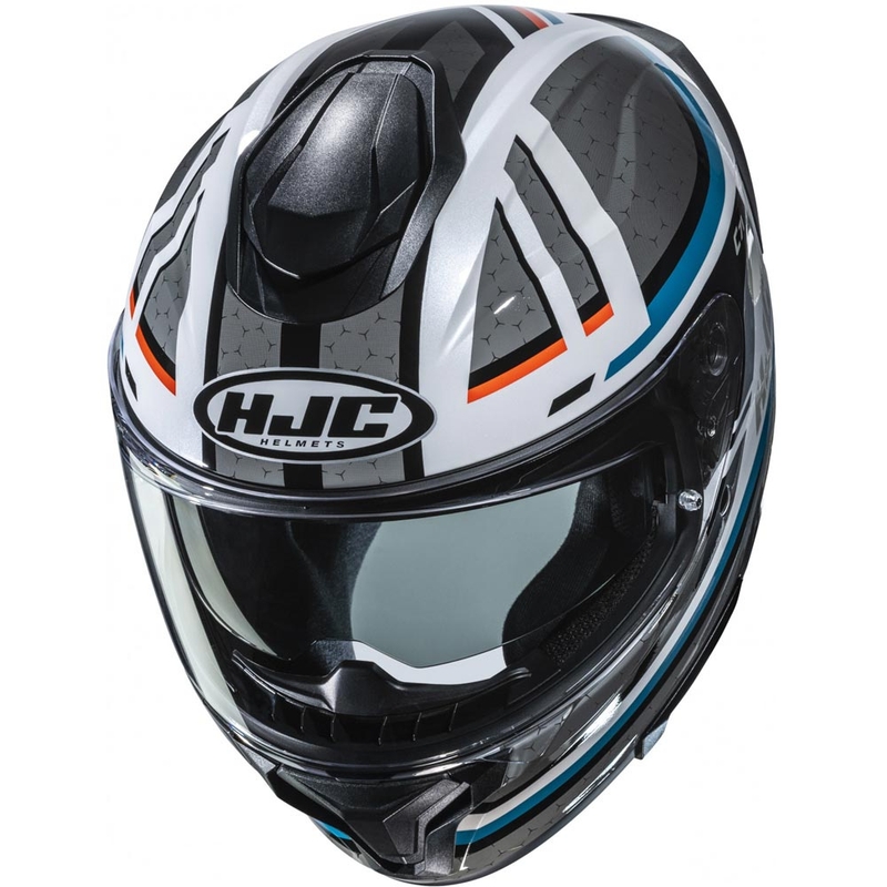Casco integral para motocicleta HJC C71 Novah MC27 gris-blanco-azul
