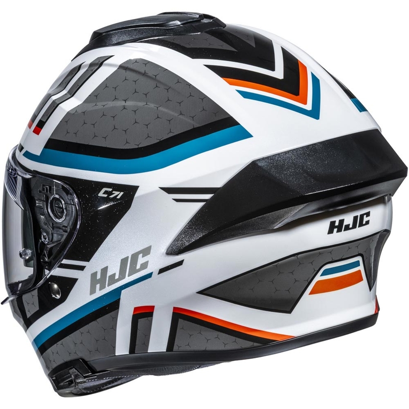 Casco integral para motocicleta HJC C71 Novah MC27 gris-blanco-azul