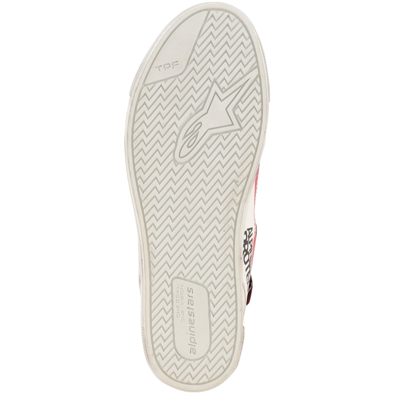 Botas de moto Alpinestars Stated Flair blancas y rojas