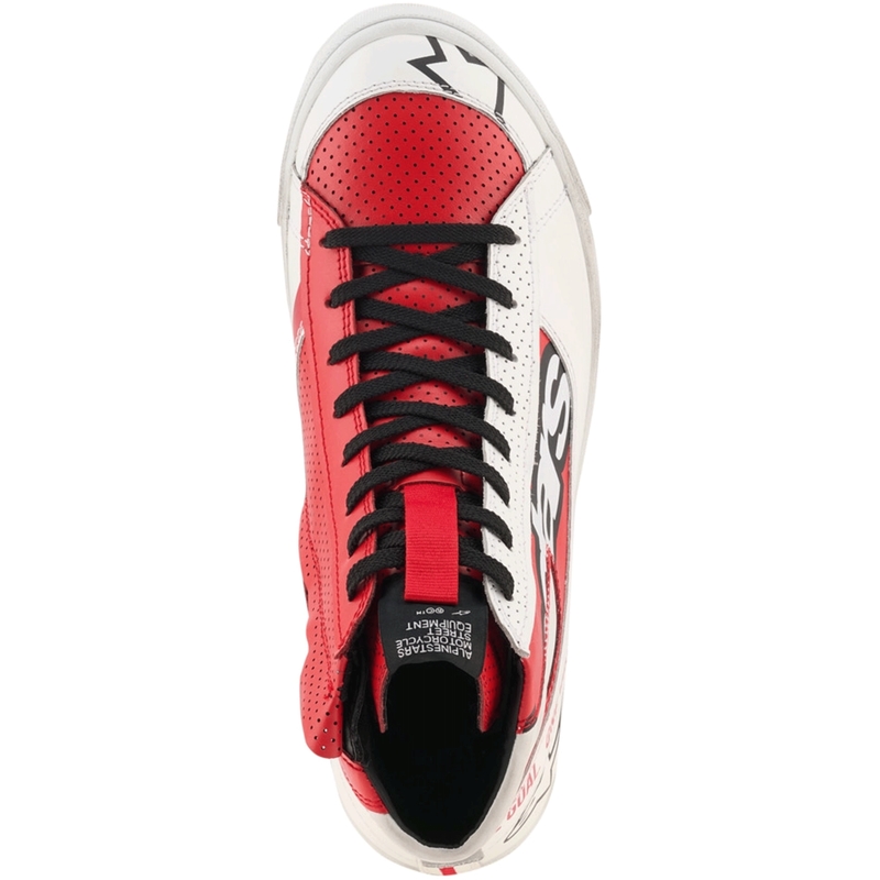 Botas de moto Alpinestars Stated Flair blancas y rojas