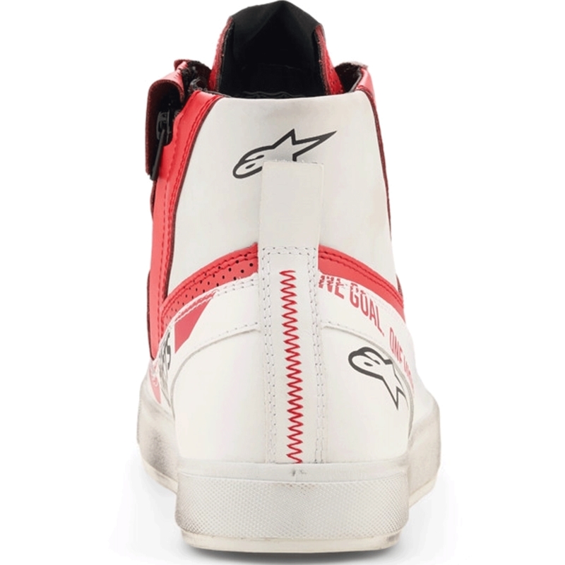 Botas de moto Alpinestars Stated Flair blancas y rojas