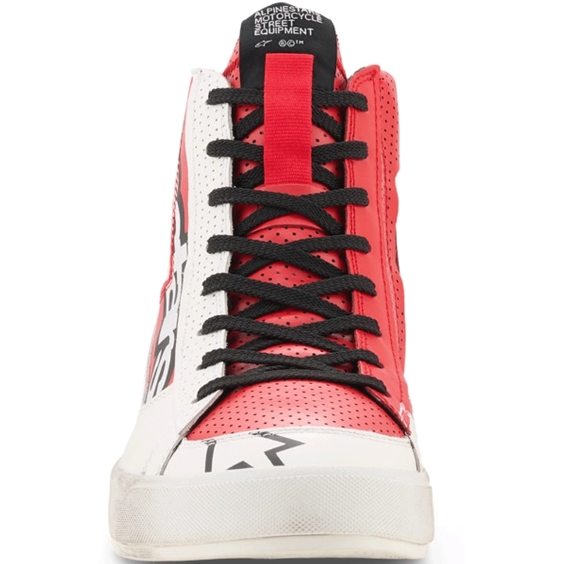 Botas de moto Alpinestars Stated Flair blancas y rojas