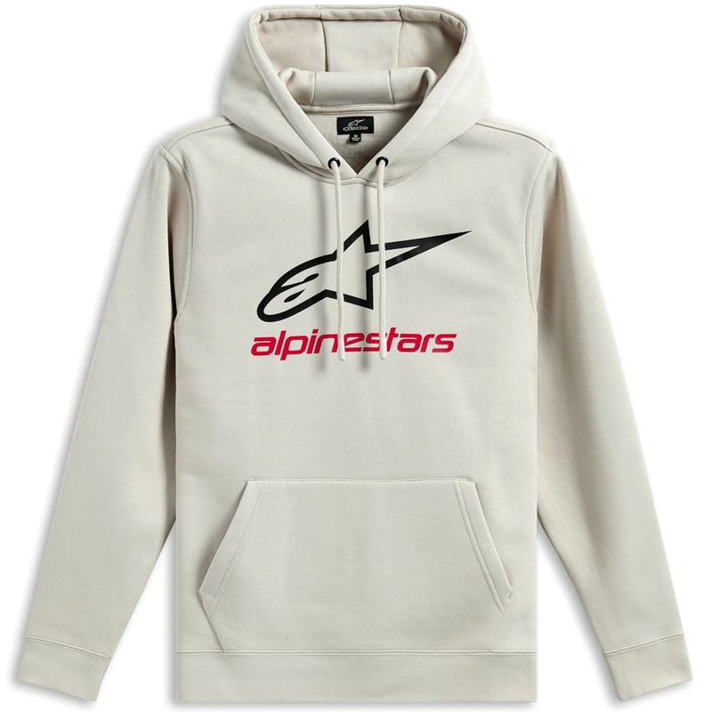 Sudadera con capucha Alpinestars Always 3 color crema-negro-rojo