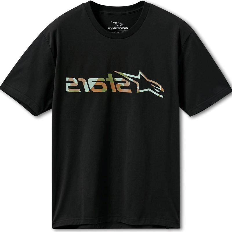 Camiseta Alpinestars Verdure Camo CSF negra