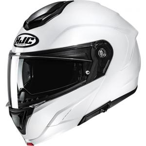Casco de moto abatible HJC C92 Blanco perla sólido