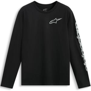 Camiseta de manga larga Alpinestars Trackside CSF en blanco y negro