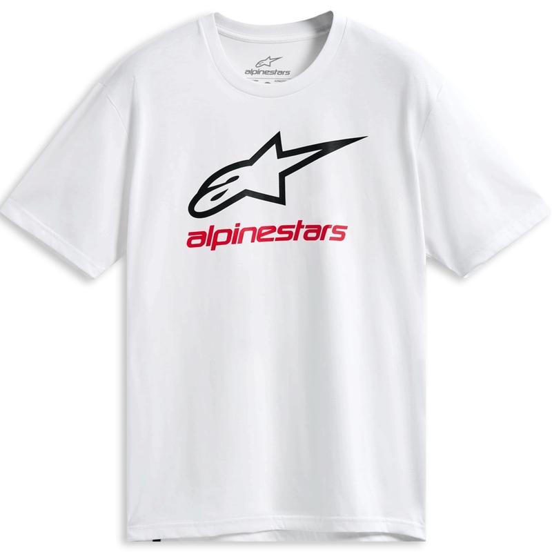 Camiseta Alpinestars Always 2.0 CSF blanca-negra-roja