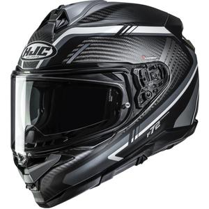 Casco integral de moto HJC F72 Carbon Kairo MC5SF negro-gris-blanco