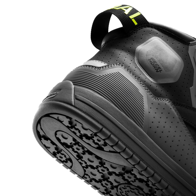 Botas de moto Rebelhorn Vandal II negro-gris-amarillo fluorescente