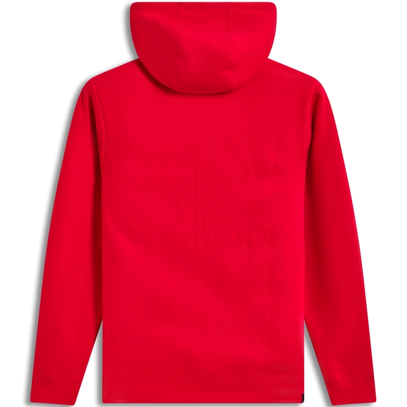 Sudadera con capucha y cremallera Alpinestars Ageless 3, color rojo y blanco.