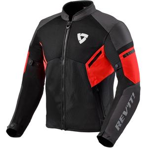 Chaqueta de moto Revit GT-R Air 3 negro-rojo fluo