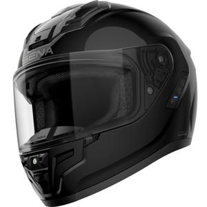 Casco integral de motocicleta SENA Phantom con intercomunicador, negro.