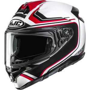 Casco integral de moto HJC F72 Oflo MC1 blanco-negro-rojo