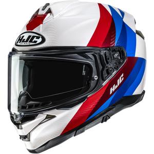 Casco integral de moto HJC F72 Racero MC21 blanco-rojo-azul