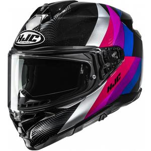 Casco integral de motocicleta HJC F72 Racero MC8 de color negro.
