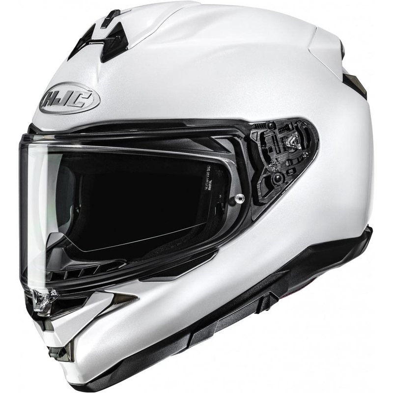 Casco integral de moto HJC F72 color blanco perla sólido