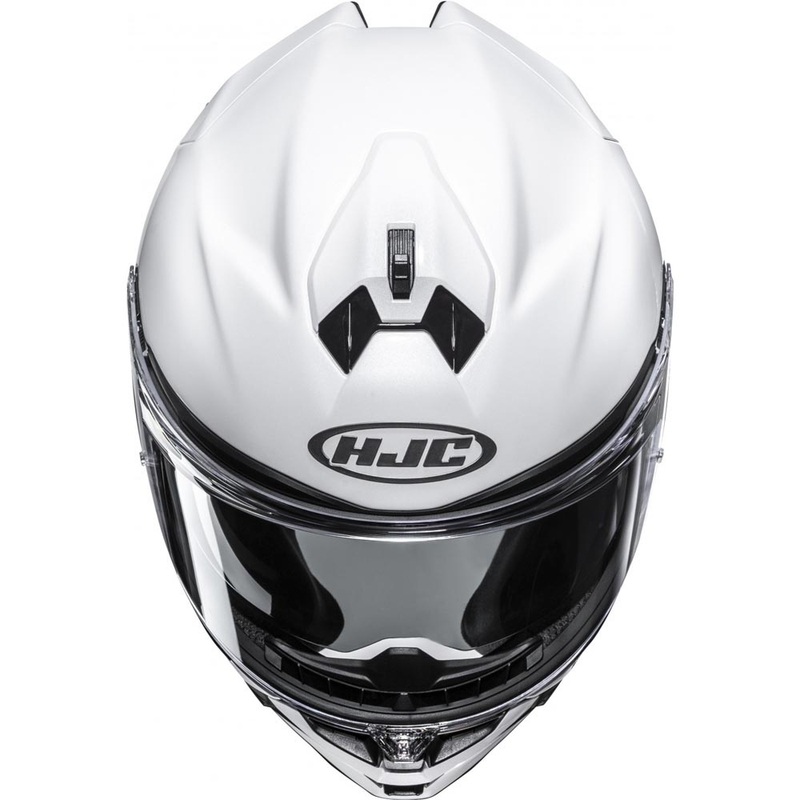 Casco integral de moto HJC F72 color blanco perla sólido