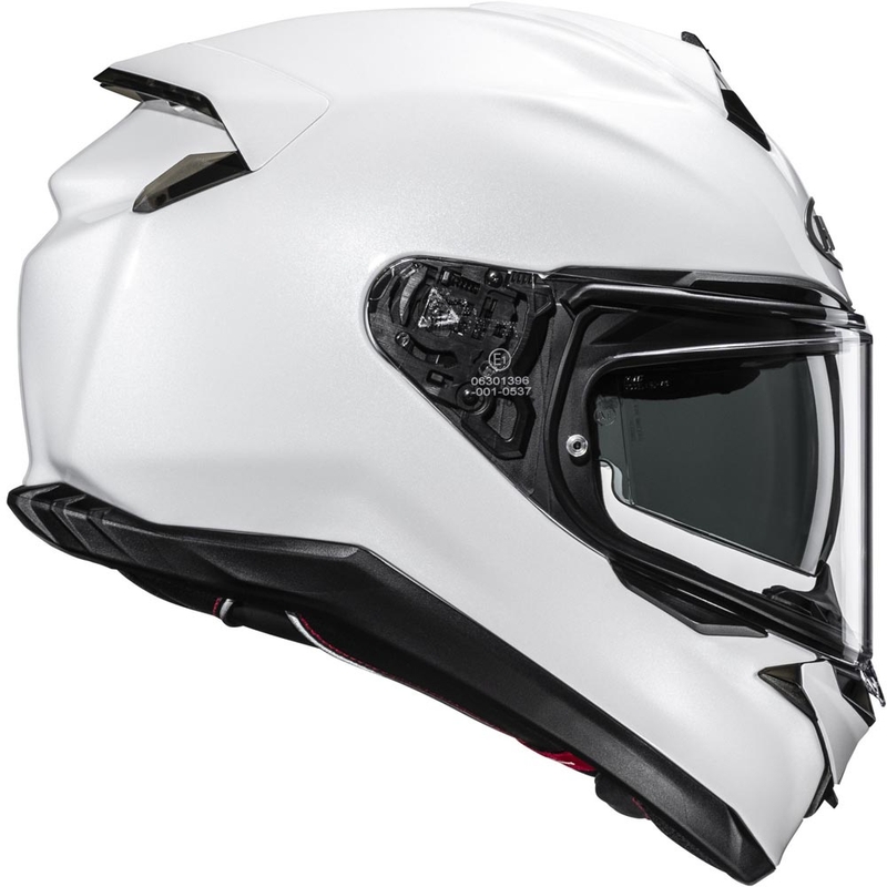 Casco integral de moto HJC F72 color blanco perla sólido