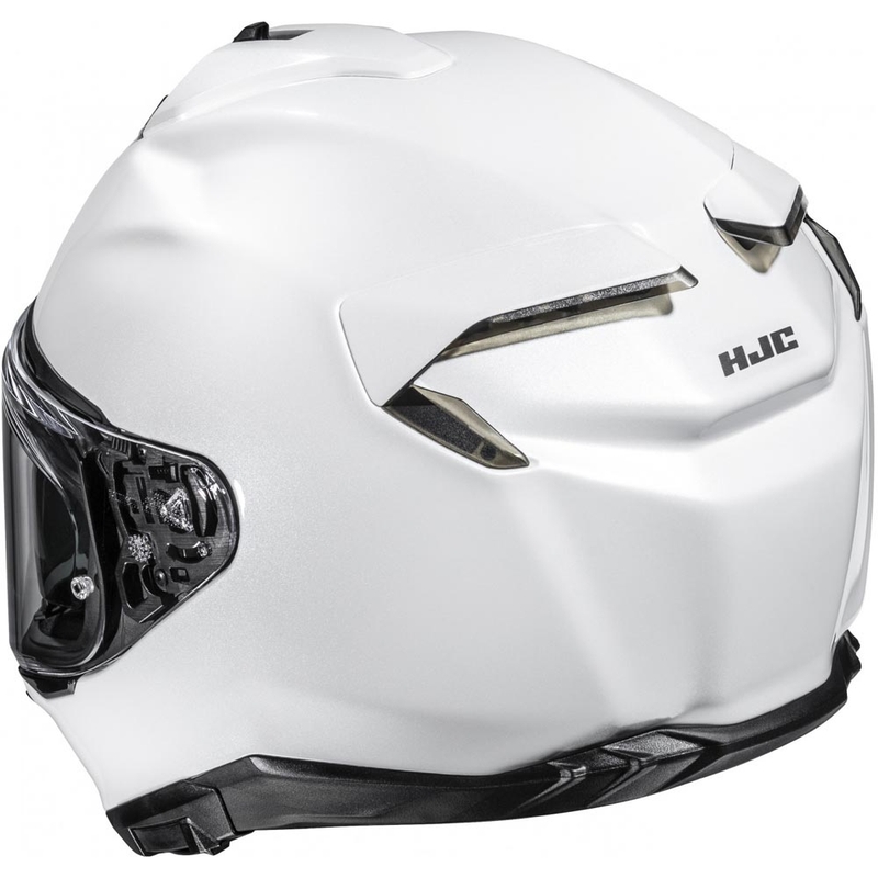 Casco integral de moto HJC F72 color blanco perla sólido