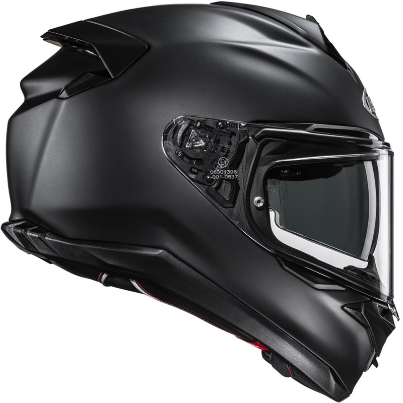 Casco integral de moto HJC F72 Solid, color negro semimate.