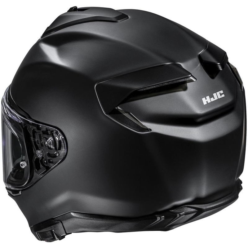 Casco integral de moto HJC F72 Solid, color negro semimate.