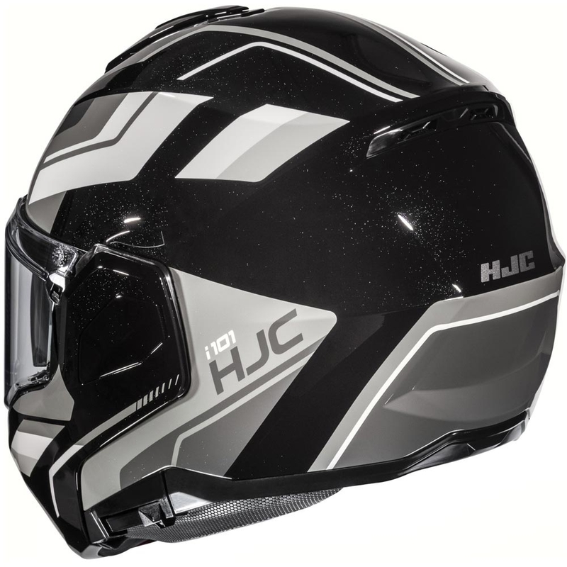 Casco de moto abatible HJC i101 Krone MC5 negro-gris-blanco