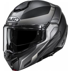 Casco de moto abatible HJC i101 Mira MC9SF negro-gris