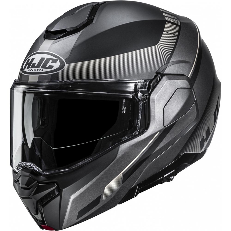 Casco de moto abatible HJC i101 Mira MC9SF negro-gris